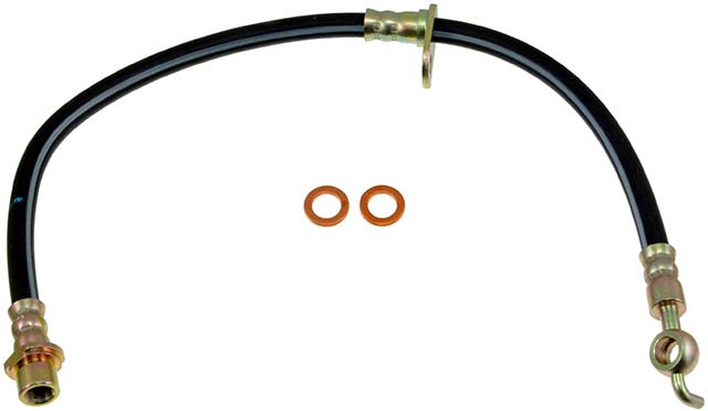 BRAKE HOSE - Brake Hydraulic Hose - Brake Hose - Brake Line - This automotive brake hydraulic hose was precision-engineered to match the fit, function and performance of the original brake hose on specific vehicles and positions to ensure safe, long-lasting durability as part of a complete brake repair. - Lexus ES300 1996-92, Toyota Avalon 1996-95, Toyota Camry 1996-92 - Brake Hydraulic Hose - Dorman H380433 Front Driver Side Brake Hydraulic Hose Compatible with Select Lexus / Toyota Models - H380433 Front, Driver Side First Stop Series Brake Line, Metal and Rubber