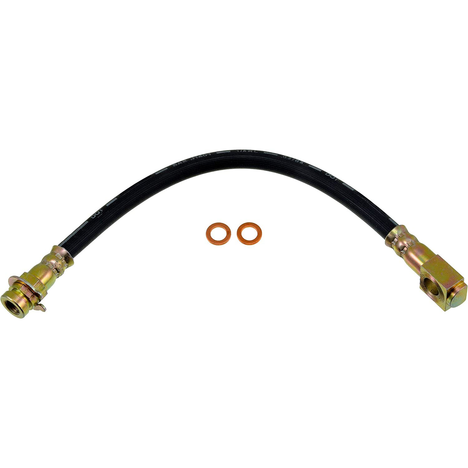 BRAKE HOSE - Brake Hydraulic Hose - Brake Hose - Brake Line - This automotive brake hydraulic hose was precision-engineered to match the fit, function and performance of the original brake hose on specific vehicles and positions to ensure safe, long-lasting durability as part of a complete brake repair. - Chevrolet 2002-95, GMC 2002-95 - Brake Hydraulic Hose - Dorman H380468 Brake Hydraulic Hose Compatible with Select Chevrolet/GMC Models - H380468 First Stop Series Brake Line, EPDM Rubber