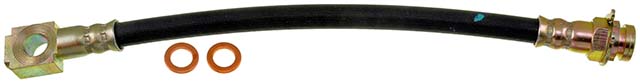 BRAKE HOSE - Brake Hydraulic Hose - Brake Line - Brake Hose - This automotive brake hydraulic hose was precision-engineered to match the fit, function and performance of the original brake hose on specific vehicles and positions to ensure safe, long-lasting durability as part of a complete brake repair. - Chevrolet 2005-95, GMC 2004-95, Oldsmobile 2001-00, Oldsmobile 1997 - Dorman H380469 Brake Hydraulic Hose Compatible with Select Chevrolet/GMC/Oldsmobile Models, Black, 1 Count (Pack of 2) - H380469 First Stop Series Brake Line, Metal and Rubber