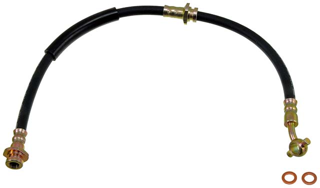BRAKE HOSE - Brake Hydraulic Hose - Brake Line - Brake Hose - This automotive brake hydraulic hose was precision-engineered to match the fit, function and performance of the original brake hose on specific vehicles and positions to ensure safe, long-lasting durability as part of a complete brake repair. - Nissan Altima 2001-93 - Dorman H380517 Brake Hydraulic Hose Compatible with Select Nissan Models - H380517 Front, Driver and Passenger Side First Stop Series Brake Line, Metal and Rubber