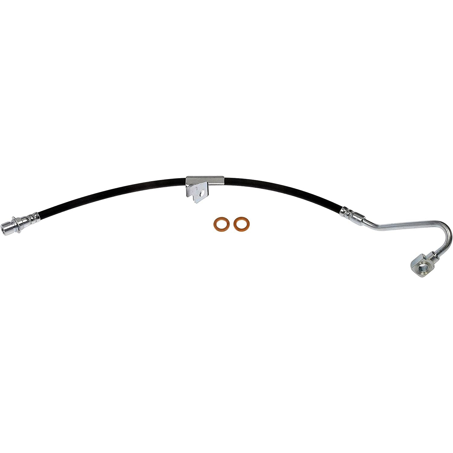 BRAKE HOSE - Brake Hydraulic Hose - Brake Hose - Brake Line - This automotive brake hydraulic hose was precision-engineered to match the fit, function and performance of the original brake hose on specific vehicles and positions to ensure safe, long-lasting durability as part of a complete brake repair. - Chevrolet 2000-98, GMC 2000-98, Isuzu 1999-97, Oldsmobile 2000-98 - Dorman H381032 Front Driver Side Brake Hydraulic Hose Compatible with Select Models - H381032 Front, Driver Side First Stop Series Brake Line, EPDM Rubber