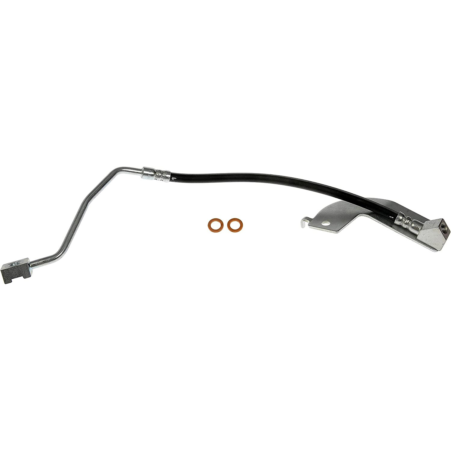 BRAKE HOSE - Brake Hydraulic Hose - Brake Hose - Brake Line - This automotive brake hydraulic hose was precision-engineered to match the fit, function and performance of the original brake hose on specific vehicles and positions to ensure safe, long-lasting durability as part of a complete brake repair. - Ford Mustang 2004-99 - Brake Hydraulic Hose - Dorman H381284 Rear Passenger Side Brake Hydraulic Hose Compatible with Select Ford Models - H381284 Rear, Passenger Side First Stop Series Brake Line, EPDM Rubber