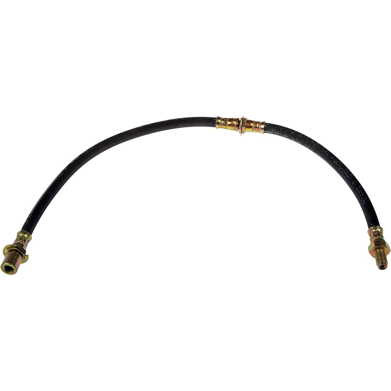 BRAKE HOSE - Brake Hydraulic Hose - Brake Hose - Brake Line - This automotive brake hydraulic hose was precision-engineered to match the fit, function and performance of the original brake hose on specific vehicles and positions to ensure safe, long-lasting durability as part of a complete brake repair. - Toyota Celica 1985-82 - H381327 Front, Driver and Passenger Side, Outer First Stop Series Brake Line, Metal and Rubber