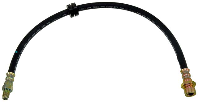 BRAKE HOSE - Brake Hydraulic Hose - Brake Hose - Brake Line - This automotive brake hydraulic hose was precision-engineered to match the fit, function and performance of the original brake hose on specific vehicles and positions to ensure safe, long-lasting durability as part of a complete brake repair. - Kia Sephia 2000-94, Kia Spectra 2004-00 - H381334 Front, Driver and Passenger Side First Stop Series Brake Line, Metal and Rubber