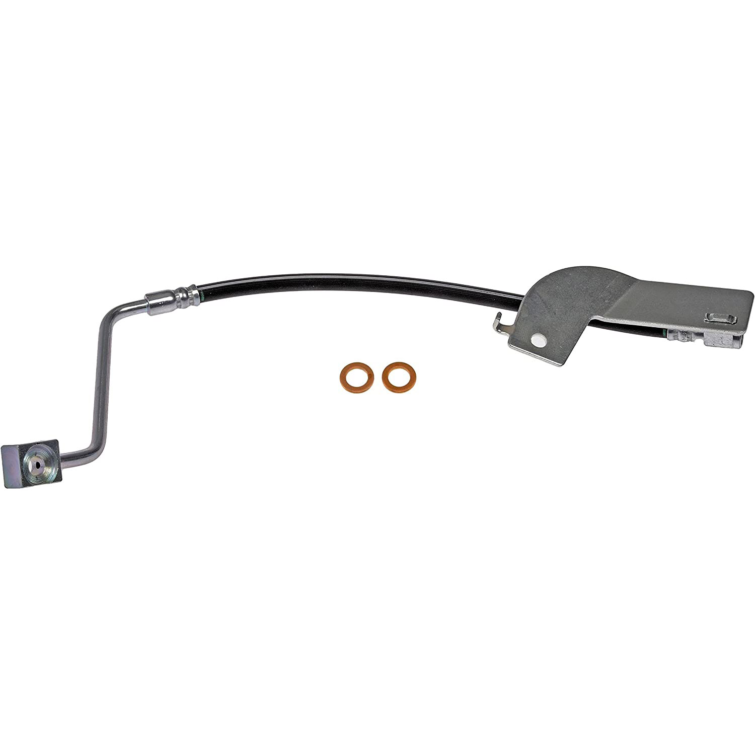 BRAKE HOSE - Brake Hydraulic Hose - Brake Line - Brake Hose - This automotive brake hydraulic hose was precision-engineered to match the fit, function and performance of the original brake hose on specific vehicles and positions to ensure safe, long-lasting durability as part of a complete brake repair. - Ford Mustang 2004-99, Ford Mustang 1996 - Dorman H381390 Rear Driver Side Brake Hydraulic Hose Compatible with Select Ford Models - H381390 Rear, Driver Side First Stop Series Brake Line, EPDM Rubber