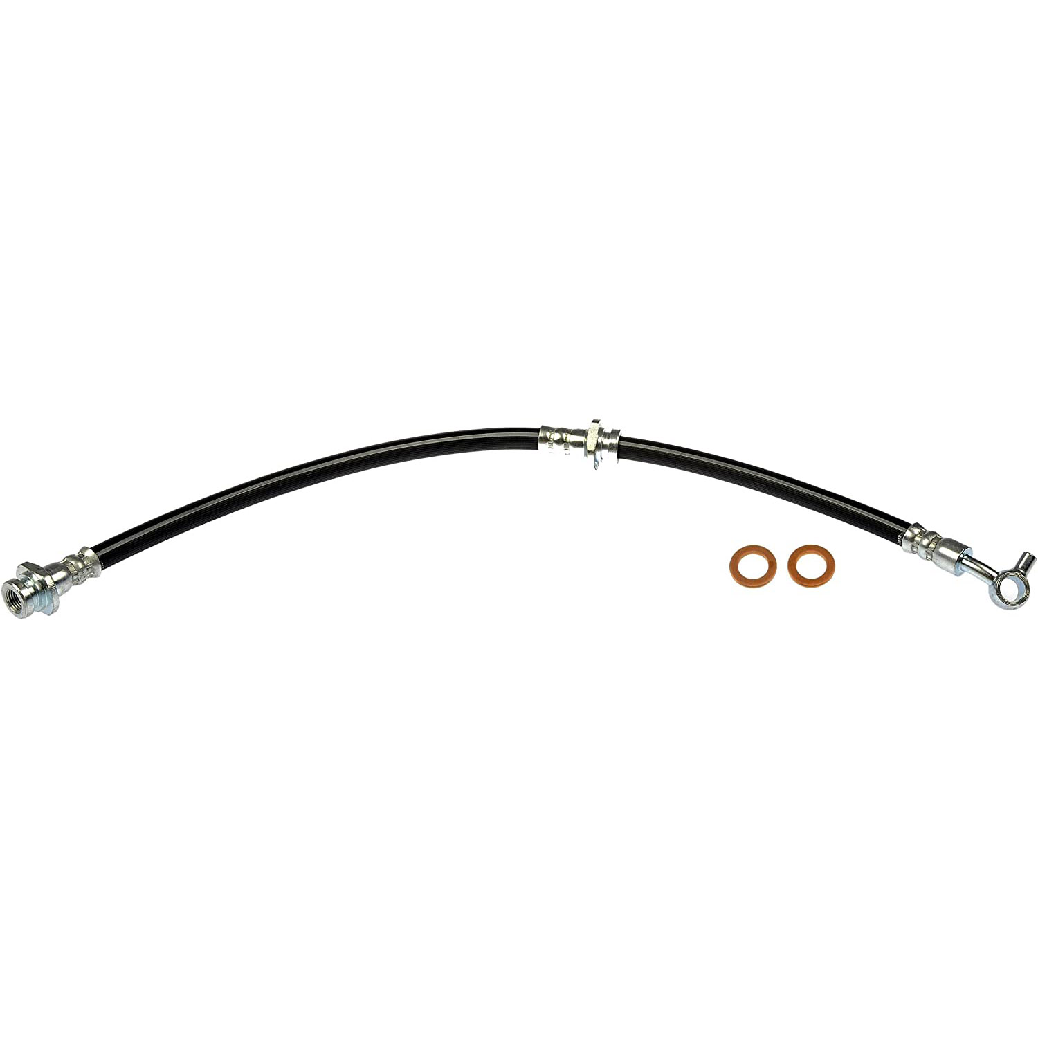 BRAKE HOSE - Brake Hydraulic Hose - Brake Hose - Brake Line - This automotive brake hydraulic hose was precision-engineered to match the fit, function and performance of the original brake hose on specific vehicles and positions to ensure safe, long-lasting durability as part of a complete brake repair. - Nissan Sentra 2006-00 - Dorman H381590 Front Driver Side Brake Hydraulic Hose Compatible with Select Nissan Models - H381590 Front, Driver Side First Stop Series Brake Line, Metal and Rubber