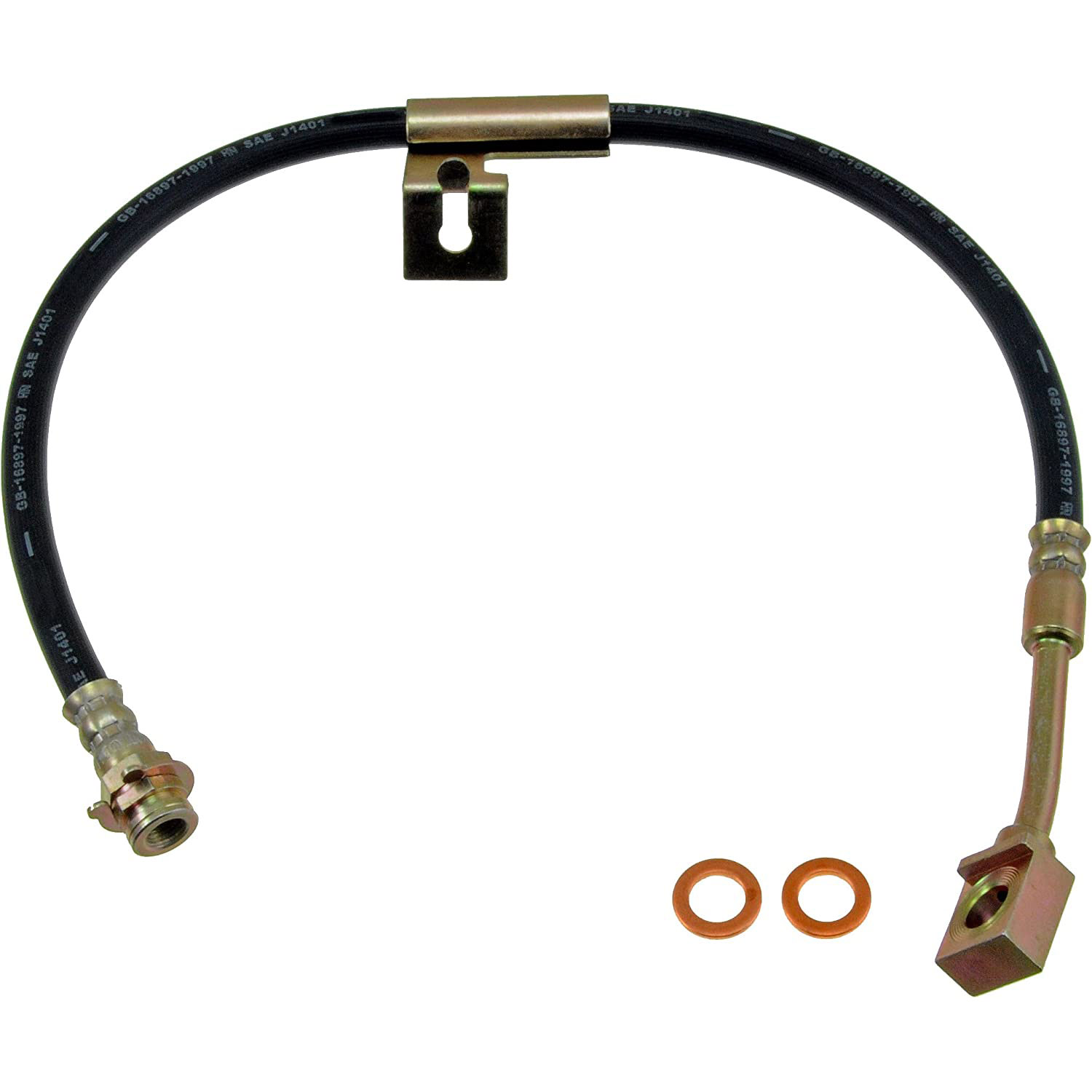 BRAKE HOSE - Brake Hydraulic Hose - Brake Hose - Brake Line - This automotive brake hydraulic hose was precision-engineered to match the fit, function and performance of the original brake hose on specific vehicles and positions to ensure safe, long-lasting durability as part of a complete brake repair. - Chevrolet 1999-74, GMC 1999-74 - Brake Hydraulic Hose - Dorman H38166 Front Driver Side Brake Hydraulic Hose Compatible with Select Chevrolet / GMC Models - H38166 Front, Driver Side First Stop Series Brake Line, EPDM Rubber