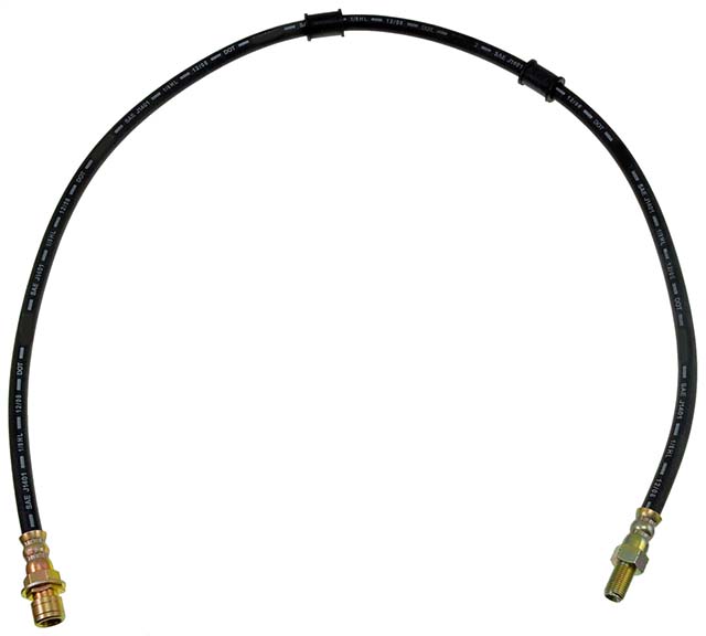 BRAKE HOSE - Brake Hydraulic Hose - Brake Line - Brake Hose - This automotive brake hydraulic hose was precision-engineered to match the fit, function and performance of the original brake hose on specific vehicles and positions to ensure safe, long-lasting durability as part of a complete brake repair. - International 1989-84, International 1981-80 - Brake Hydraulic Hose - DORMAN 38.3" Flexible Rubber Hydraulic Brake Hose for International - Dorman H38211 Brake Hydraulic Hose Compatible with Select International Models - H38211 Front, Driver and Passenger Side Brake Line