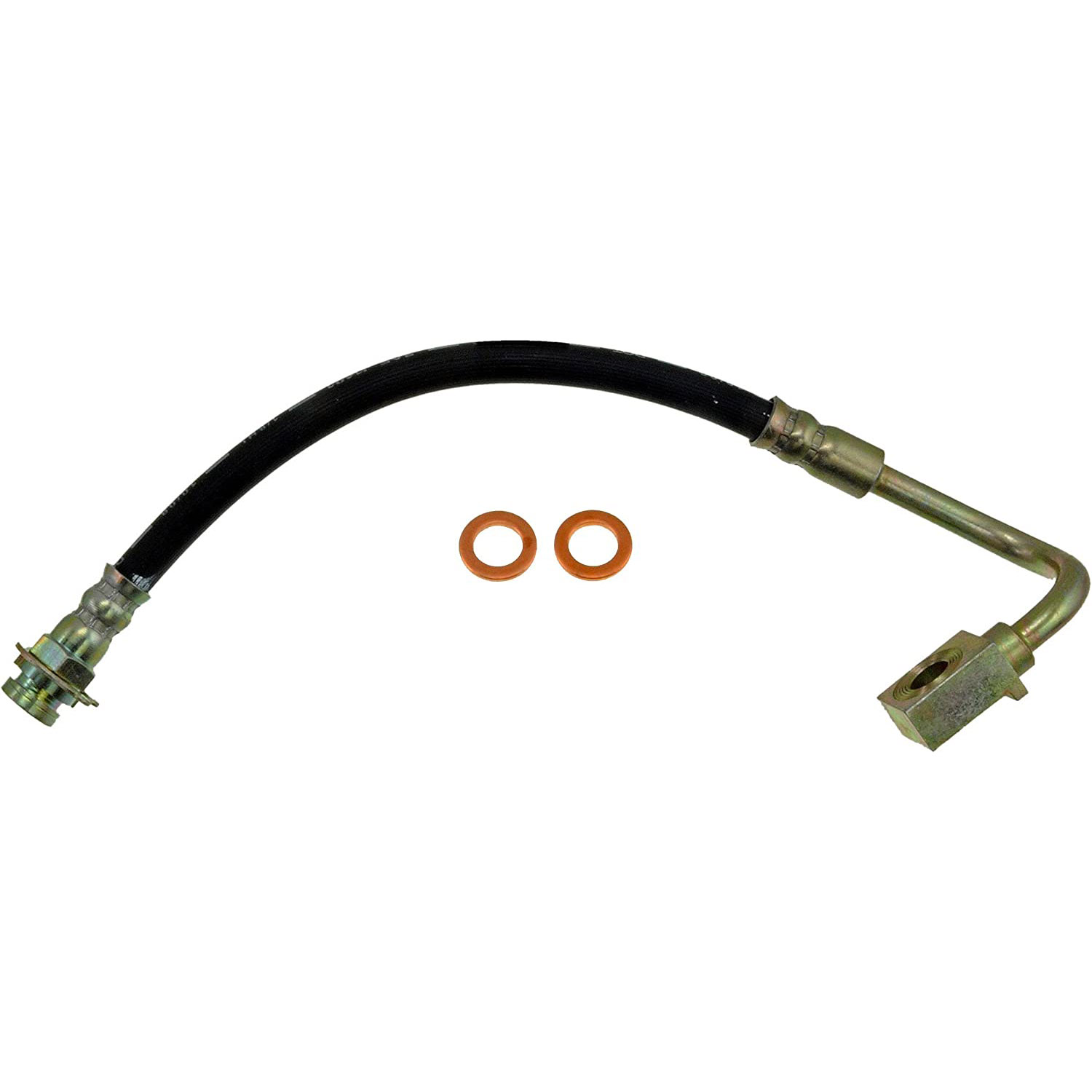 BRAKE HOSE - Brake Hydraulic Hose - Brake Line - Brake Hose - This automotive brake hydraulic hose was precision-engineered to match the fit, function and performance of the original brake hose on specific vehicles and positions to ensure safe, long-lasting durability as part of a complete brake repair. - Chevrolet 2002-85, GMC 2002-85 - Dorman H38267 Brake Hydraulic Hose Compatible with Select Chevrolet / GMC Models - H38267 First Stop Series Brake Line, EPDM Rubber