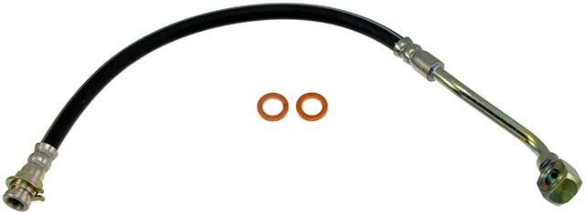 BRAKE HOSE - Brake Hydraulic Hose - Brake Hose - Brake Line - This automotive brake hydraulic hose was precision-engineered to match the fit, function and performance of the original brake hose on specific vehicles and positions to ensure safe, long-lasting durability as part of a complete brake repair. - Buick 1996-88, Chevrolet 2001-90, Oldsmobile 1997-88, Pontiac 1996-88 - Brake Hydraulic Hose - Dorman H38588 Front Driver Side Brake Hydraulic Hose Compatible with Select Models - H38588 Front, Driver Side First Stop Series Brake Line, Metal and Rubber