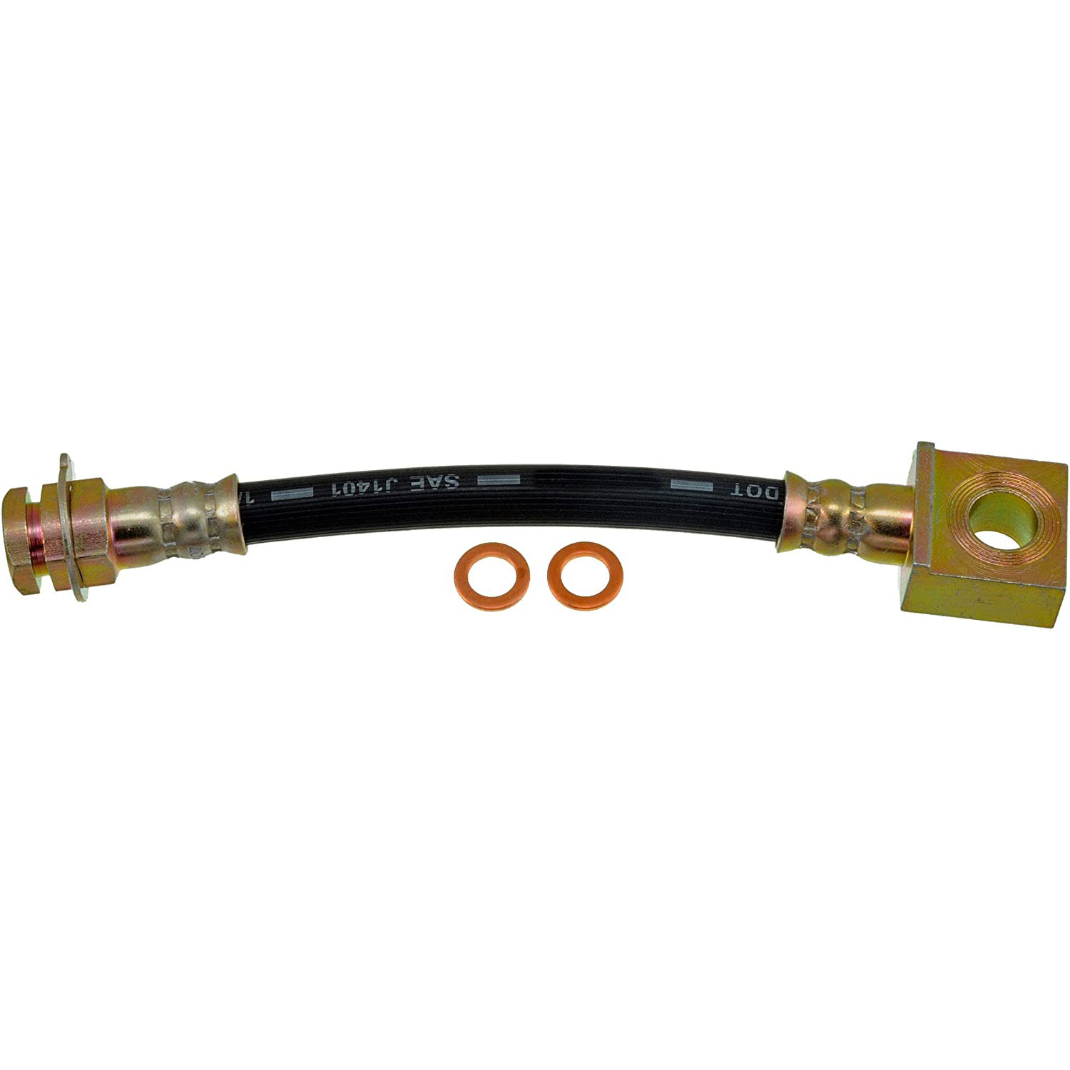 BRAKE HOSE - Brake Hydraulic Hose - Brake Line - Brake Hose - This automotive brake hydraulic hose was precision-engineered to match the fit, function and performance of the original brake hose on specific vehicles and positions to ensure safe, long-lasting durability as part of a complete brake repair. - Chrysler 1995-89, Dodge 1995-89, Plymouth 1995-89 - Dorman H38604 Brake Hydraulic Hose Compatible with Select Chrysler / Dodge / Plymouth Models - H38604 First Stop Series Brake Line, EPDM Rubber