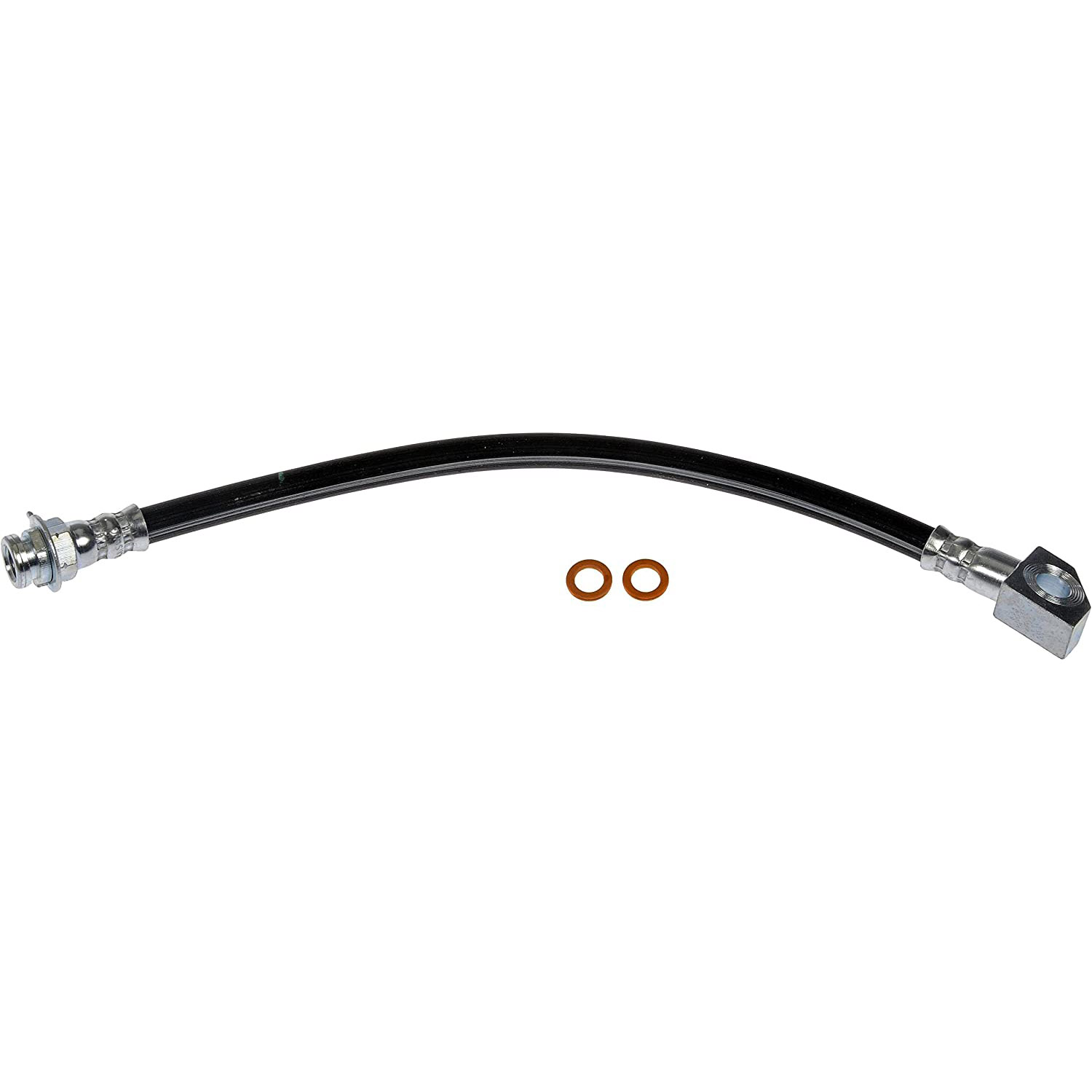 BRAKE HOSE - Brake Hydraulic Hose - Brake Hose - Brake Line - This automotive brake hydraulic hose was precision-engineered to match the fit, function and performance of the original brake hose on specific vehicles and positions to ensure safe, long-lasting durability as part of a complete brake repair. - Chevrolet Corvette 1992-88 - Dorman H38614 Front Driver Side Brake Hydraulic Hose Compatible with Select Chevrolet Models - H38614 Front, Driver Side First Stop Series Brake Line, EPDM Rubber