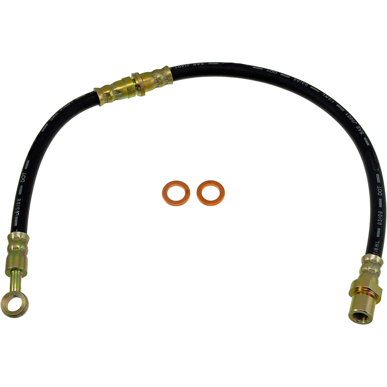 BRAKE HOSE - Brake Hydraulic Hose - Brake Hose - Brake Line - This automotive brake hydraulic hose was precision-engineered to match the fit, function and performance of the original brake hose on specific vehicles and positions to ensure safe, long-lasting durability as part of a complete brake repair. - Subaru Impreza 2001-98, Subaru Impreza 1996-93, Subaru Legacy 1999-90 - H38826 Rear, Driver Side First Stop Series Brake Line, EPDM Rubber
