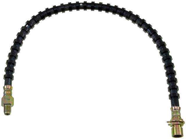 BRAKE HOSE - Brake Hydraulic Hose - Brake Hose - Brake Line - This automotive brake hydraulic hose was precision-engineered to match the fit, function and performance of the original brake hose on specific vehicles and positions to ensure safe, long-lasting durability as part of a complete brake repair. - Ford 1998-84 - Brake Hydraulic Hose - DORMAN 21.63" Flexible Rubber Hydraulic Brake Hose for Ford - Dorman H38960 Brake Hydraulic Hose Compatible with Select Ford Models - H38960 Rear Brake Line