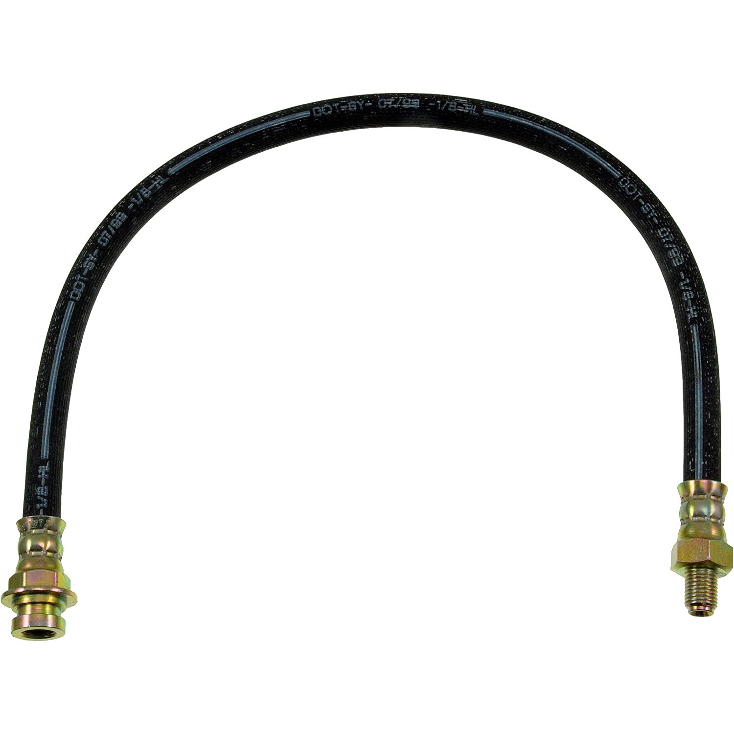 BRAKE HOSE - Brake Hydraulic Hose - Brake Hose - Brake Line - This automotive brake hydraulic hose was precision-engineered to match the fit, function and performance of the original brake hose on specific vehicles and positions to ensure safe, long-lasting durability as part of a complete brake repair. - Jeep 1973-63 - Brake Hydraulic Hose - Dorman H39983 - H39983 First Stop Series Brake Line, EPDM Rubber