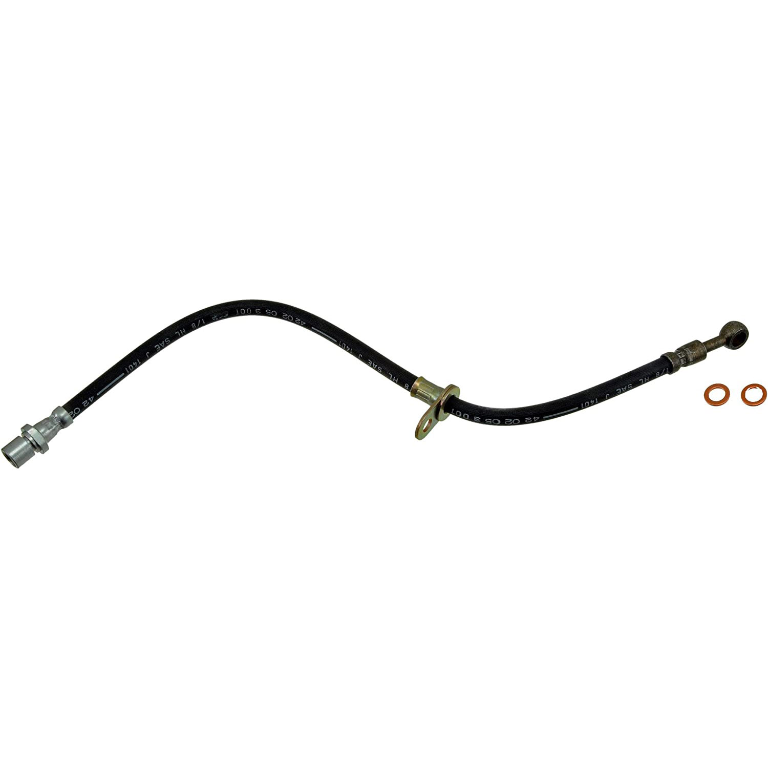 BRAKE HOSE - Brake Hydraulic Hose - Brake Hose - Brake Line - This automotive brake hydraulic hose was precision-engineered to match the fit, function and performance of the original brake hose on specific vehicles and positions to ensure safe, long-lasting durability as part of a complete brake repair. - Subaru Legacy 2008-00 - Dorman H620086 Front Passenger Side Brake Hydraulic Hose Compatible with Select Subaru Models - H620086 Front, Passenger Side First Stop Series Brake Line, EPDM Rubber