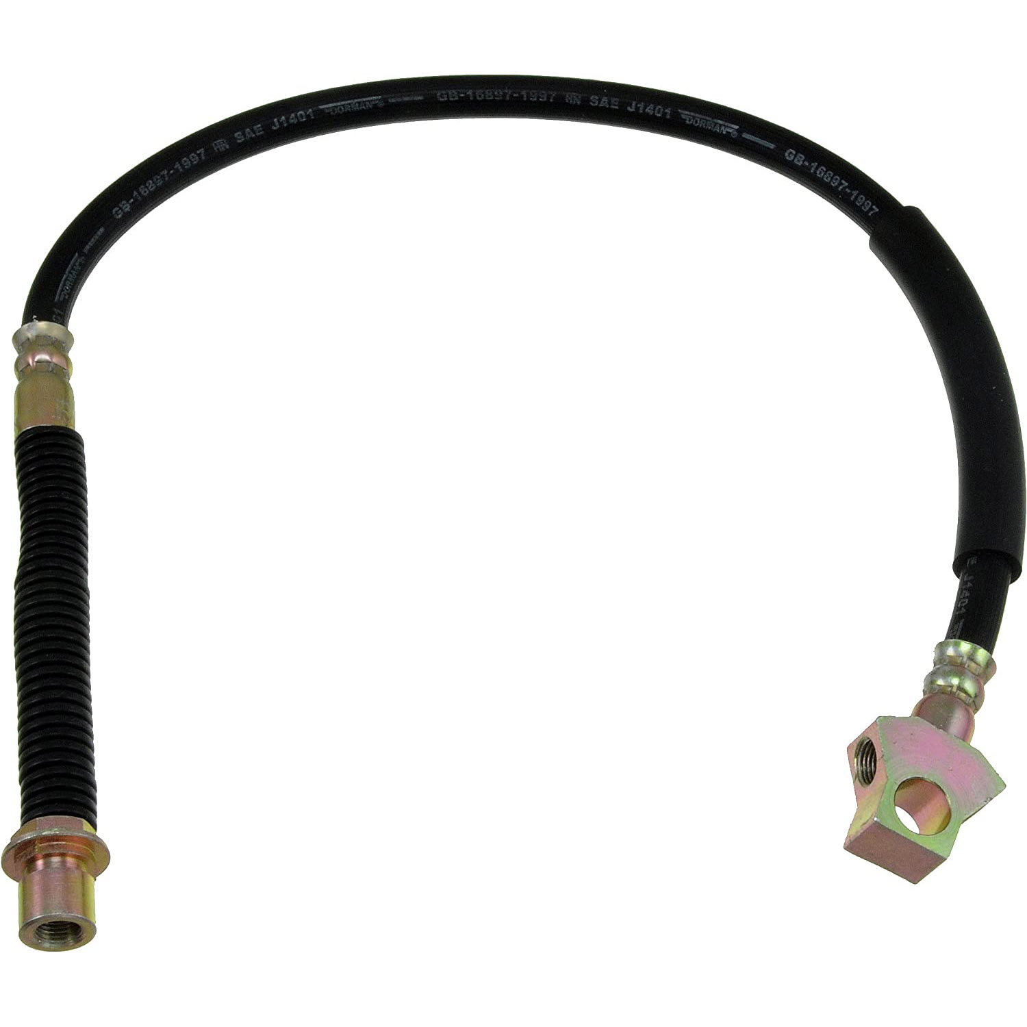 BRAKE HOSE - Brake Hydraulic Hose - Brake Hose - Brake Line - This automotive brake hydraulic hose was precision-engineered to match the fit, function and performance of the original brake hose on specific vehicles and positions to ensure safe, long-lasting durability as part of a complete brake repair. - Dodge 2003-98 - Dorman H620167 Rear Center Brake Hydraulic Hose Compatible with Select Dodge Models - H620167 Rear, Center First Stop Series Brake Line, Metal and Rubber