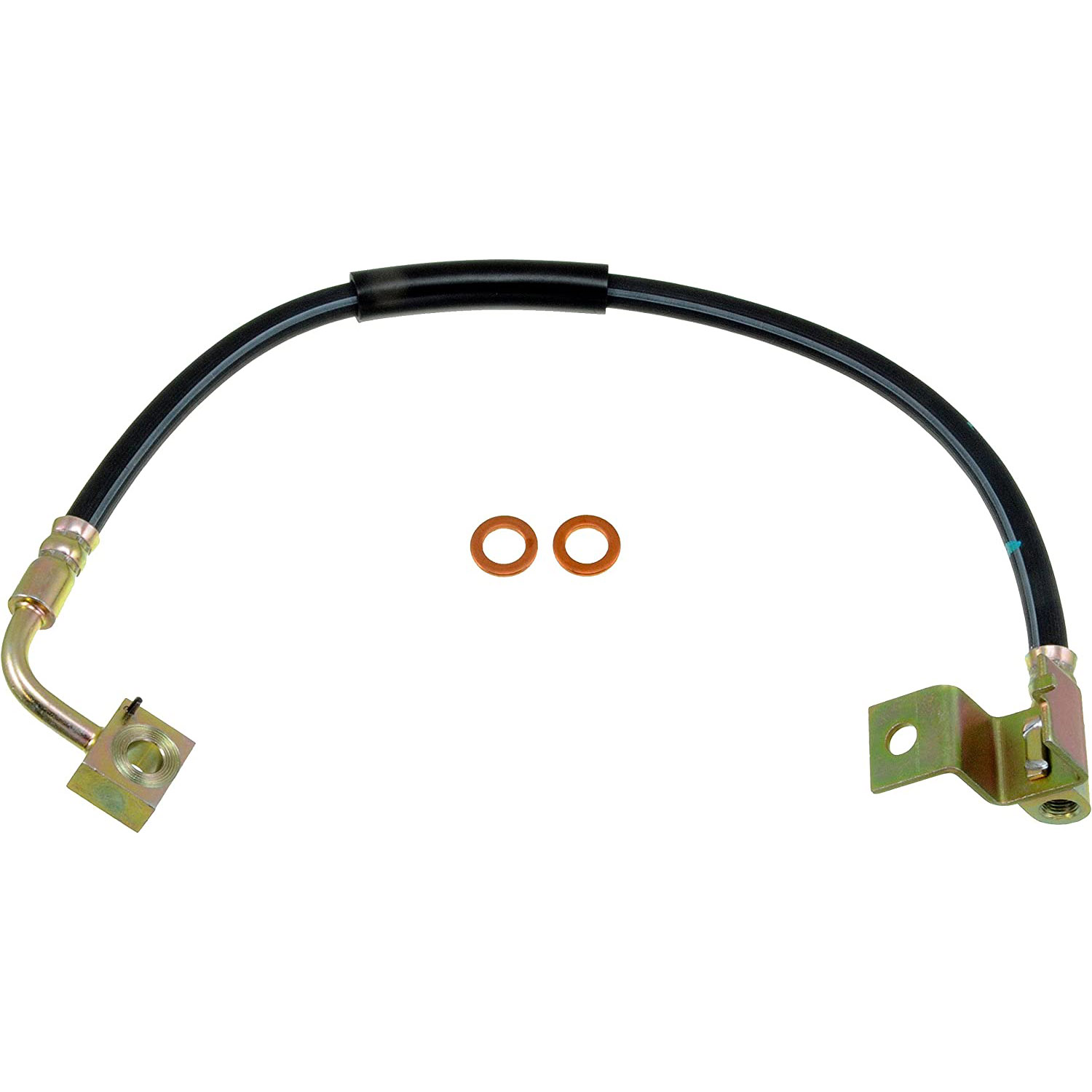BRAKE HOSE - Brake Hydraulic Hose - Brake Hose - Brake Line - This automotive brake hydraulic hose was precision-engineered to match the fit, function and performance of the original brake hose on specific vehicles and positions to ensure safe, long-lasting durability as part of a complete brake repair. - Dodge Ram 1500 2001-00, Dodge Ram 2500 2001-00, Dodge Ram 4000 2002-00 - DORMAN 20.75" Flexible Rubber Hydraulic Brake Hose for Dodge - Dorman H620168 Brake Hydraulic Hose Compatible with Select Dodge Models - H620168 Front, Passenger Side First Stop Series Brake Line, EPDM Rubber