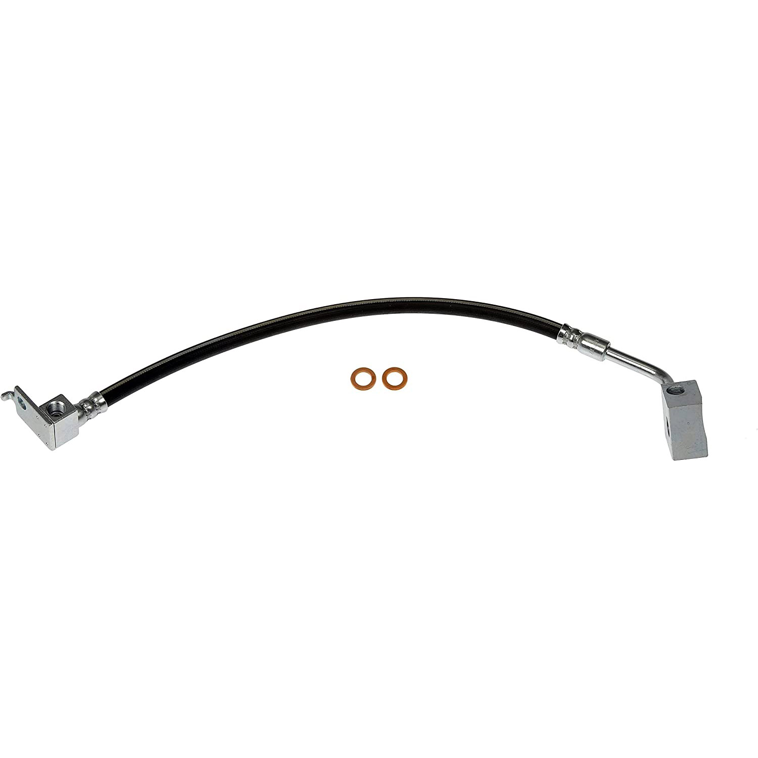 BRAKE HOSE - Brake Hydraulic Hose - Brake Hose - Brake Line - This automotive brake hydraulic hose was precision-engineered to match the fit, function and performance of the original brake hose on specific vehicles and positions to ensure safe, long-lasting durability as part of a complete brake repair. - Jeep Liberty 2005-02 - Dorman H620188 Rear Center Brake Hydraulic Hose Compatible with Select Jeep Models - H620188 Rear, Center First Stop Series Brake Line, EPDM Rubber