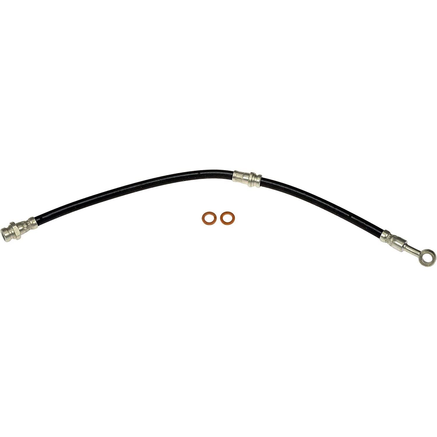 Brake Hose - Brake Hydraulic Hose - Brake Line - This automotive brake hydraulic hose was precision-engineered to match the fit, function and performance of the original brake hose on specific vehicles and positions to ensure safe, long-lasting durability as part of a complete brake repair. - Hyundai Elantra 2006-01, Hyundai Tiburon 2008-03 - Dorman H620202 Brake Hydraulic Hose Compatible with Select Hyundai Models - H620202 Rear, Driver and Passenger Side First Stop Series Brake Line, EPDM Rubber