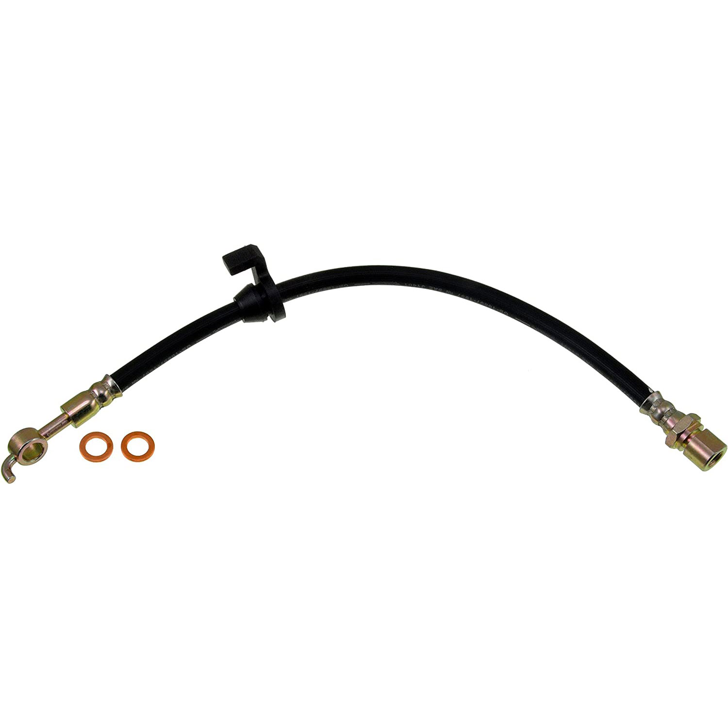 BRAKE HOSE - Brake Hydraulic Hose - Brake Line - Brake Hose - This automotive brake hydraulic hose was precision-engineered to match the fit, function and performance of the original brake hose on specific vehicles and positions to ensure safe, long-lasting durability as part of a complete brake repair. - Daewoo Leganza 2002-99 - H620267 Rear, Passenger Side First Stop Series Brake Line, EPDM Rubber