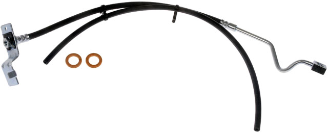 BRAKE HOSE - Brake Hydraulic Hose - Brake Line - Brake Hose - This automotive brake hydraulic hose was precision-engineered to match the fit, function and performance of the original brake hose on specific vehicles and positions to ensure safe, long-lasting durability as part of a complete brake repair. - Ford 2005-99 - Dorman H620286 Front Passenger Side Brake Hydraulic Hose Compatible with Select Ford Models , Black - H620286 Front, Passenger Side First Stop Series Brake Line, Metal and Rubber