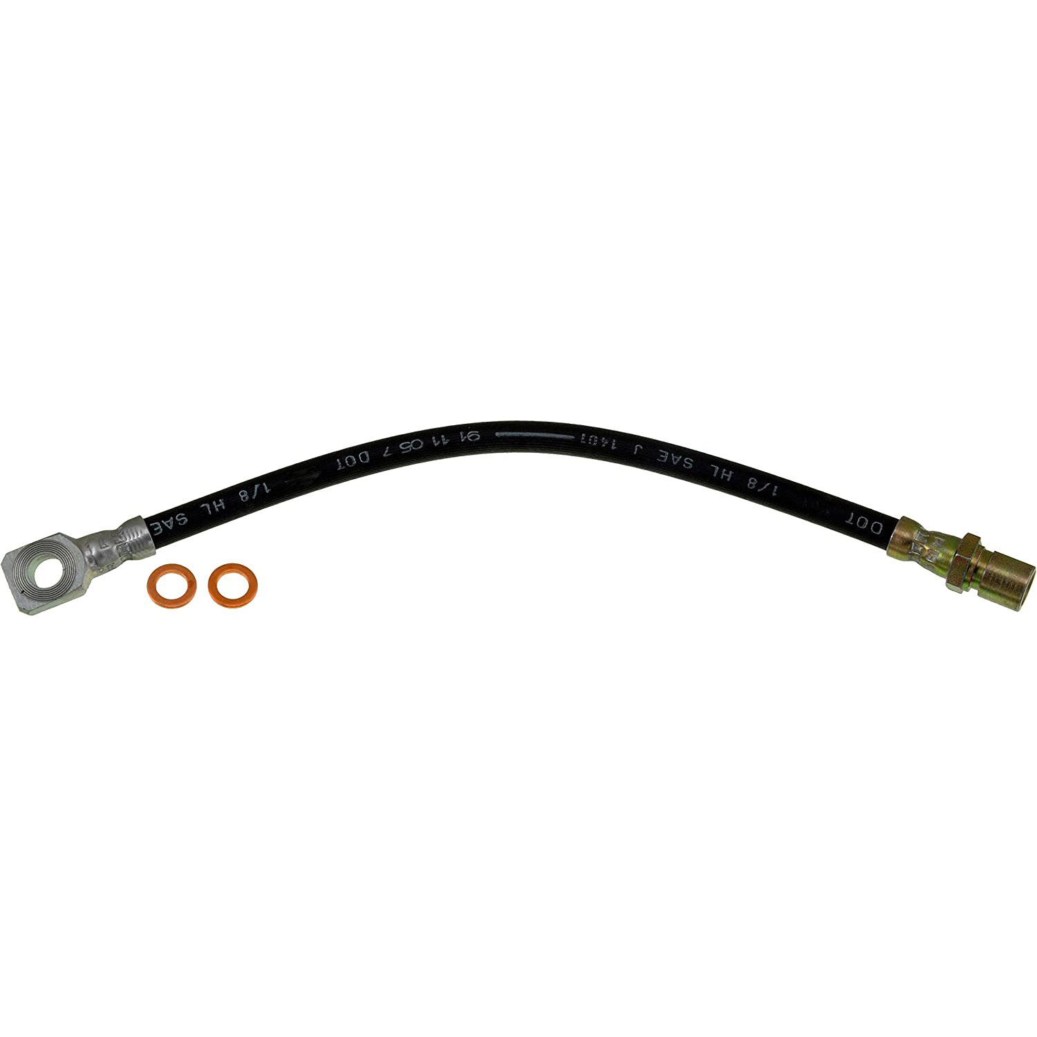 BRAKE HOSE - Brake Hydraulic Hose - Brake Hose - Brake Line - This automotive brake hydraulic hose was precision-engineered to match the fit, function and performance of the original brake hose on specific vehicles and positions to ensure safe, long-lasting durability as part of a complete brake repair. - Jaguar 2002-97 - H620291 Rear, Driver and Passenger Side First Stop Series Brake Line, EPDM Rubber