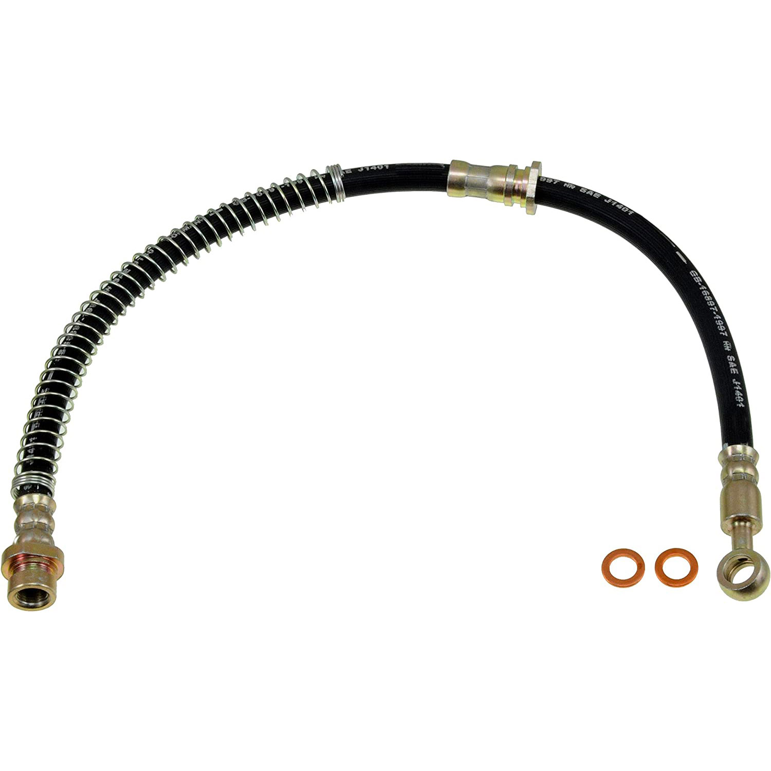 BRAKE HOSE - Brake Hydraulic Hose - Brake Line - Brake Hose - This automotive brake hydraulic hose was precision-engineered to match the fit, function and performance of the original brake hose on specific vehicles and positions to ensure safe, long-lasting durability as part of a complete brake repair. - Chrysler 2005-01, Dodge 2005-01, Mitsubishi 2005-99 - Dorman H620295 Brake Hydraulic Hose Compatible with Select Chrysler/Dodge/Mitsubishi Models - H620295 First Stop Series Brake Line, EPDM Rubber