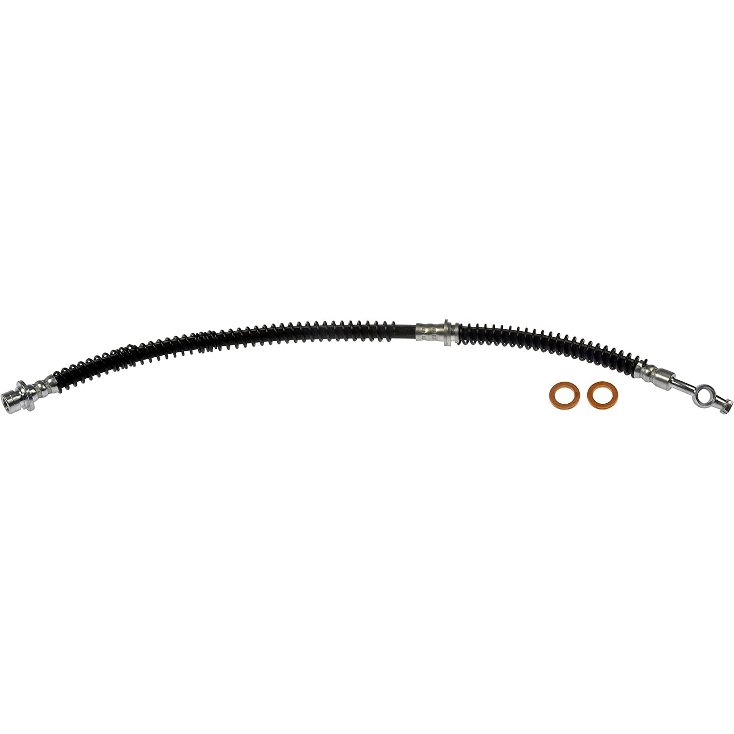 BRAKE HOSE - Brake Hydraulic Hose - Brake Line - Brake Hose - This automotive brake hydraulic hose was precision-engineered to match the fit, function and performance of the original brake hose on specific vehicles and positions to ensure safe, long-lasting durability as part of a complete brake repair. - Land Rover Discovery 2002-99 - H620303 Front, Driver Side First Stop Series Brake Line, EPDM Rubber