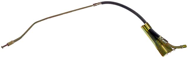 BRAKE HOSE - Brake Hydraulic Hose - Brake Line - Brake Hose - This automotive brake hydraulic hose was precision-engineered to match the fit, function and performance of the original brake hose on specific vehicles and positions to ensure safe, long-lasting durability as part of a complete brake repair. - Chevrolet 2002-97, GMC 2002-97 - DORMAN 26.5" Flexible Rubber Hydraulic Brake Hose for Chevrolet - H620355 Rear, Driver Side First Stop Series Brake Line, Metal and Rubber