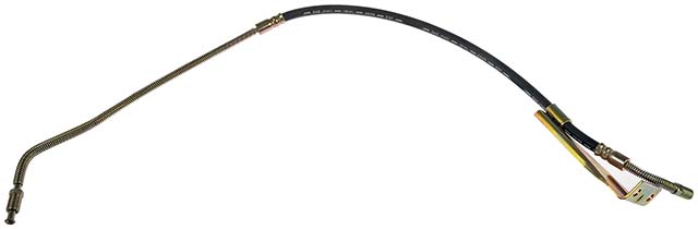 BRAKE HOSE - Brake Hydraulic Hose - Brake Hose - Brake Line - This automotive brake hydraulic hose was precision-engineered to match the fit, function and performance of the original brake hose on specific vehicles and positions to ensure safe, long-lasting durability as part of a complete brake repair. - Chevrolet 2002-97, GMC 2002-97 - DORMAN 30" Flexible Rubber Hydraulic Brake Hose for Chevrolet - H620356 Rear, Passenger Side First Stop Series Brake Line, Metal and Rubber