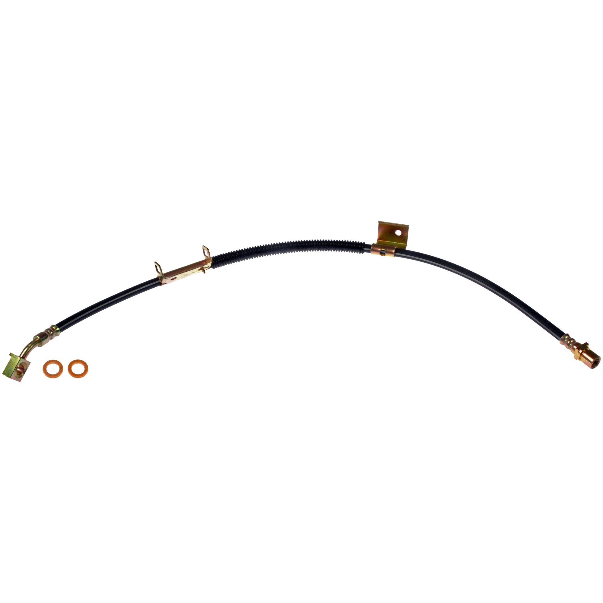BRAKE HOSE - Brake Hydraulic Hose - Brake Line - Brake Hose - This automotive brake hydraulic hose was precision-engineered to match the fit, function and performance of the original brake hose on specific vehicles and positions to ensure safe, long-lasting durability as part of a complete brake repair. - Chevrolet 2010-03, GMC 2010-03 - Dorman H620464 Front Passenger Side Brake Hydraulic Hose Compatible with Select Chevrolet/GMC Models - H620464 Front, Passenger Side First Stop Series Brake Line, EPDM Rubber