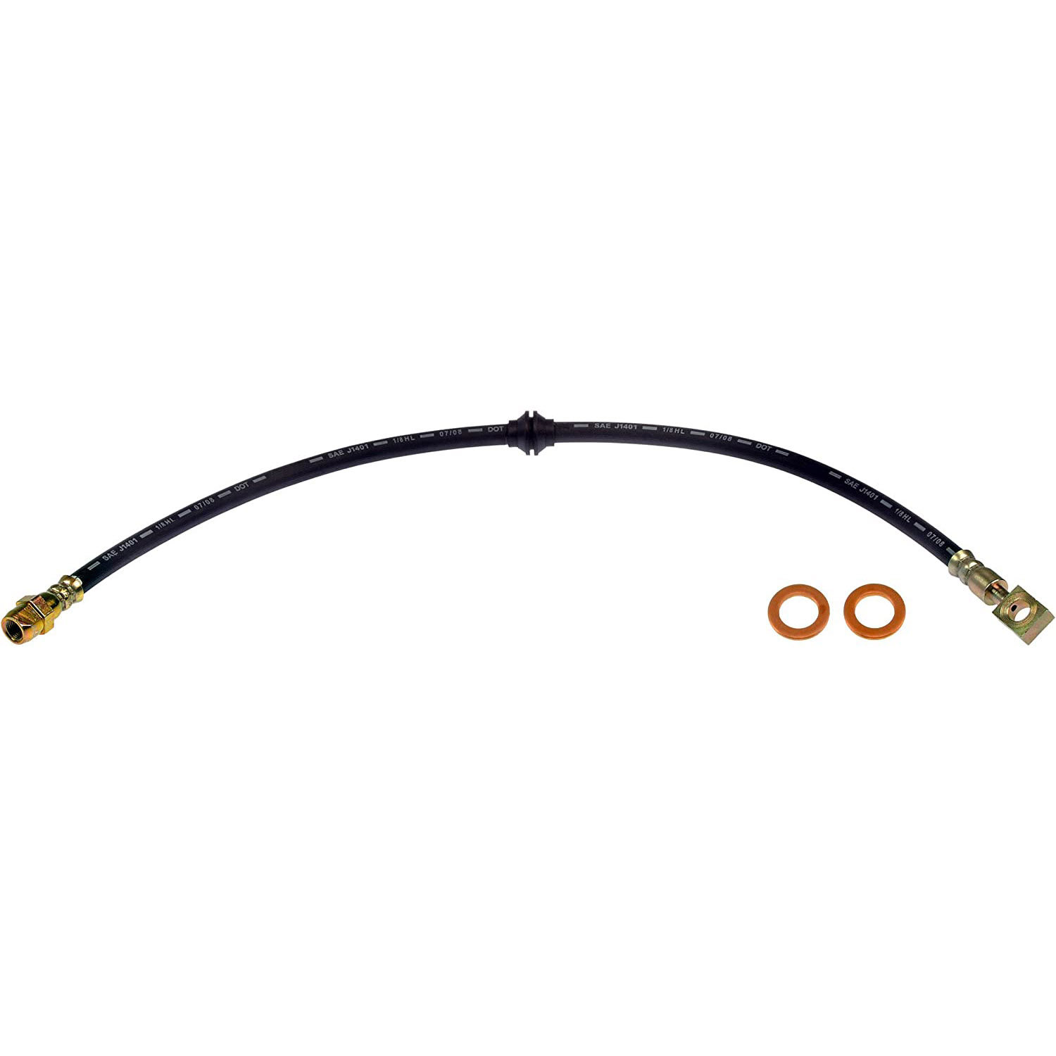 BRAKE HOSE - Brake Hydraulic Hose - Brake Hose - Brake Line - This automotive brake hydraulic hose was precision-engineered to match the fit, function and performance of the original brake hose on specific vehicles and positions to ensure safe, long-lasting durability as part of a complete brake repair. - Mini Cooper 2007-02 - Dorman H620500 Brake Hydraulic Hose Compatible with Select Mini Models - H620500 Front, Driver and Passenger Side First Stop Series Brake Line, EPDM Rubber