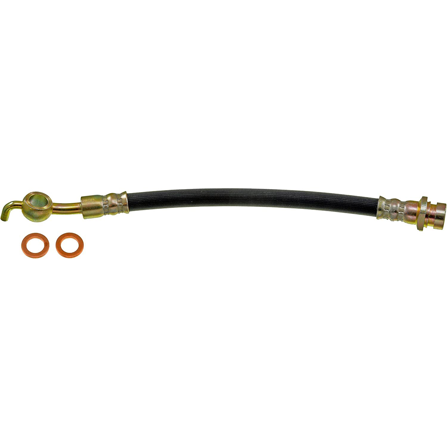 BRAKE HOSE - Brake Hydraulic Hose - Brake Hose - Brake Line - This automotive brake hydraulic hose was precision-engineered to match the fit, function and performance of the original brake hose on specific vehicles and positions to ensure safe, long-lasting durability as part of a complete brake repair. - Kia Spectra 2009-05, Kia Spectra5 2009 - H620593 First Stop Series Brake Line, EPDM Rubber