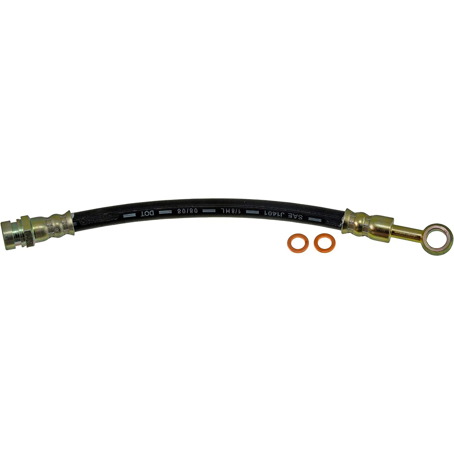 BRAKE HOSE - Brake Hydraulic Hose - Brake Line - Brake Hose - This automotive brake hydraulic hose was precision-engineered to match the fit, function and performance of the original brake hose on specific vehicles and positions to ensure safe, long-lasting durability as part of a complete brake repair. - Kia Sorento 2005-03 - H620602 Rear, Driver and Passenger Side, Outer First Stop Series Brake Line, Metal and Rubber