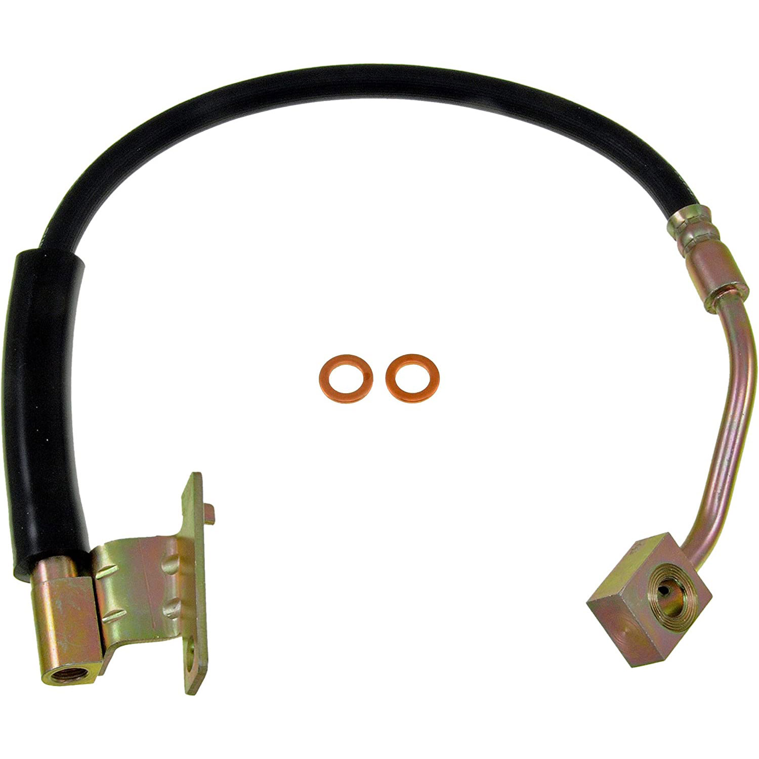 BRAKE HOSE - Brake Hydraulic Hose - Brake Hose - Brake Line - This automotive brake hydraulic hose was precision-engineered to match the fit, function and performance of the original brake hose on specific vehicles and positions to ensure safe, long-lasting durability as part of a complete brake repair. - Ford 2011-03, Lincoln 2011-03, Mercury 2011-03 - Dorman H620633 Rear Passenger Side Brake Hydraulic Hose Compatible with Select Ford/Lincoln/Mercury Models - H620633 Rear, Passenger Side First Stop Series Brake Line, EPDM Rubber