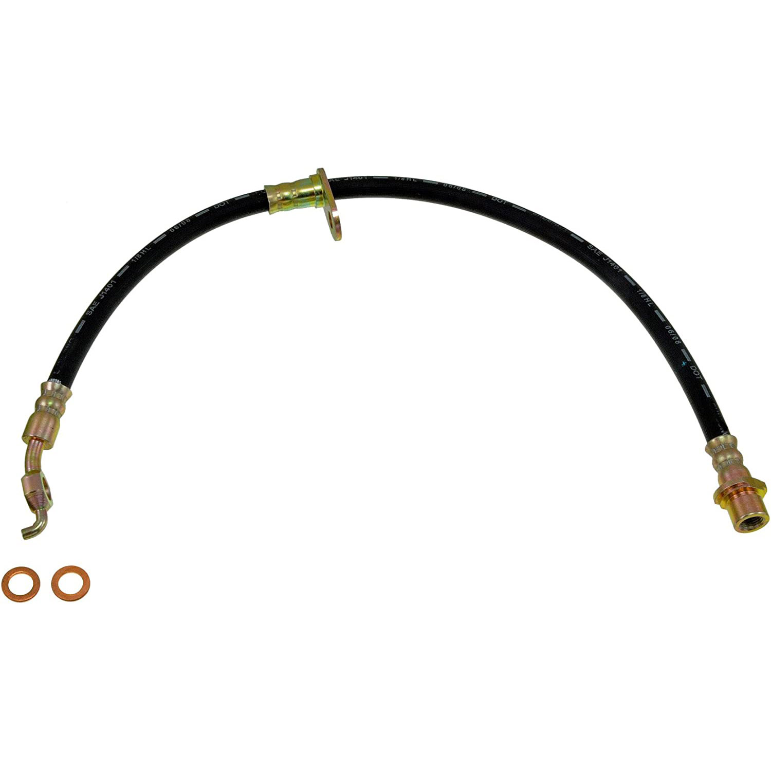 BRAKE HOSE - Brake Hydraulic Hose - Brake Line - Brake Hose - This automotive brake hydraulic hose was precision-engineered to match the fit, function and performance of the original brake hose on specific vehicles and positions to ensure safe, long-lasting durability as part of a complete brake repair. - Lexus 2010-04, Toyota 2016, Toyota 2012-09, Toyota 2007-04 - Dorman H620648 Rear Passenger Side Brake Hydraulic Hose Compatible with Select Lexus / Toyota Models - H620648 Rear, Passenger Side First Stop Series Brake Line, EPDM Rubber