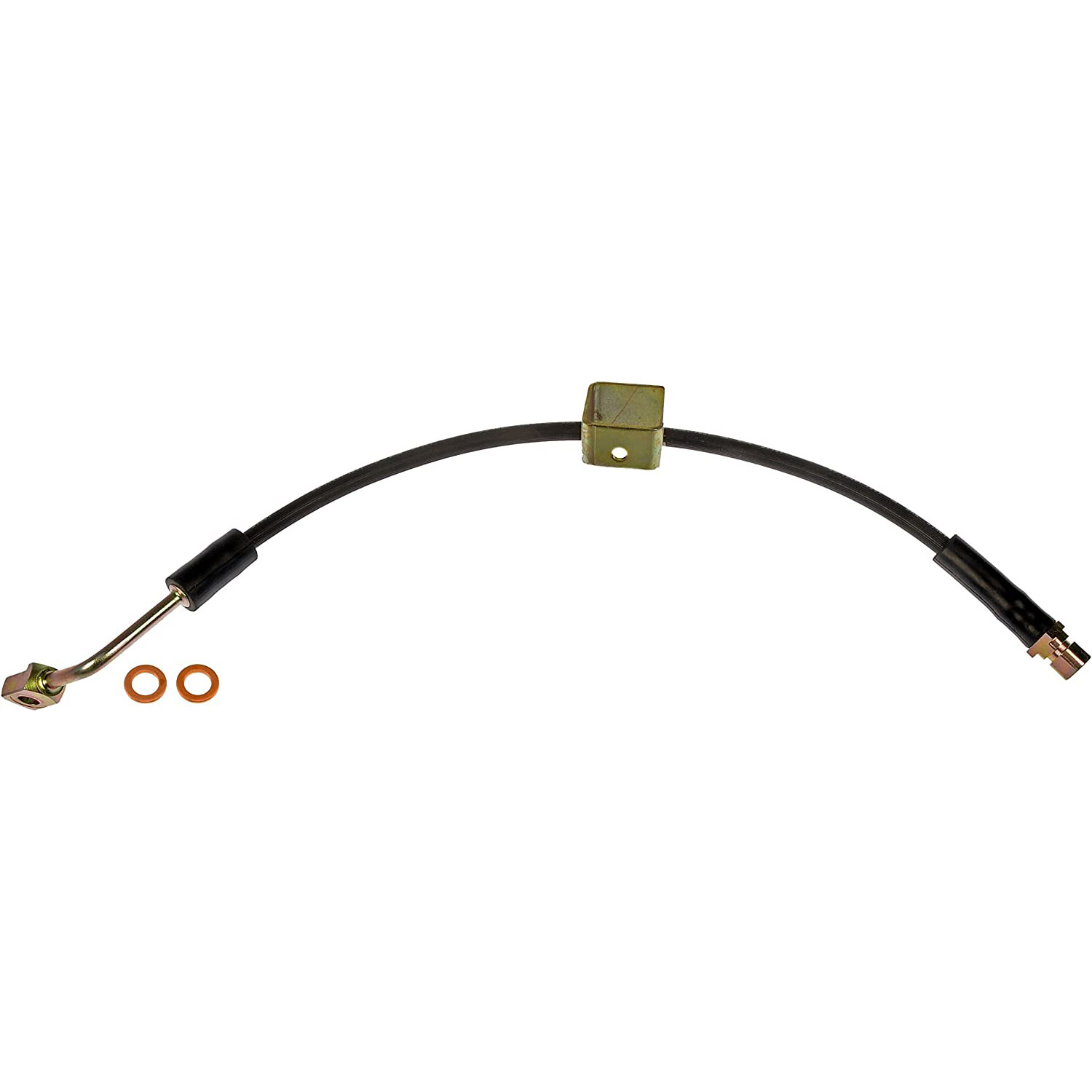 BRAKE HOSE - Brake Hydraulic Hose - Brake Hose - Brake Line - This automotive brake hydraulic hose was precision-engineered to match the fit, function and performance of the original brake hose on specific vehicles and positions to ensure safe, long-lasting durability as part of a complete brake repair. - Hummer H3 2010-06, Hummer H3T 2010-09 - Brake Hydraulic Hose - Dorman H620815 Front Driver Side Brake Hydraulic Hose Compatible with Select Hummer Models - H620815 Front, Driver Side First Stop Series Brake Line, EPDM Rubber