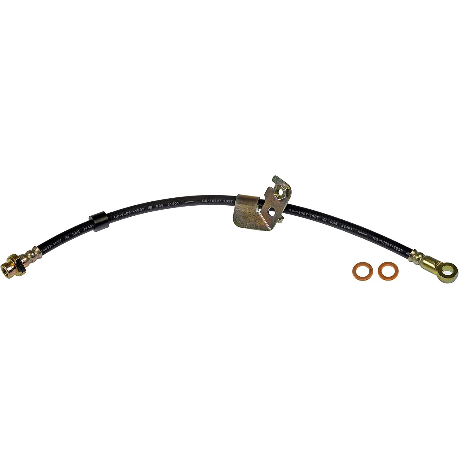 BRAKE HOSE - Brake Hydraulic Hose - Brake Line - Brake Hose - This automotive brake hydraulic hose was precision-engineered to match the fit, function and performance of the original brake hose on specific vehicles and positions to ensure safe, long-lasting durability as part of a complete brake repair. - Chrysler 2014-07, Dodge 2014-07, Jeep 2017-07 - Brake Hydraulic Hose - Dorman H620909 Front Passenger Side Brake Hydraulic Hose Compatible with Select Chrysler / Dodge / Jeep Models - H620909 Front, Passenger Side First Stop Series Brake Line, EPDM Rubber