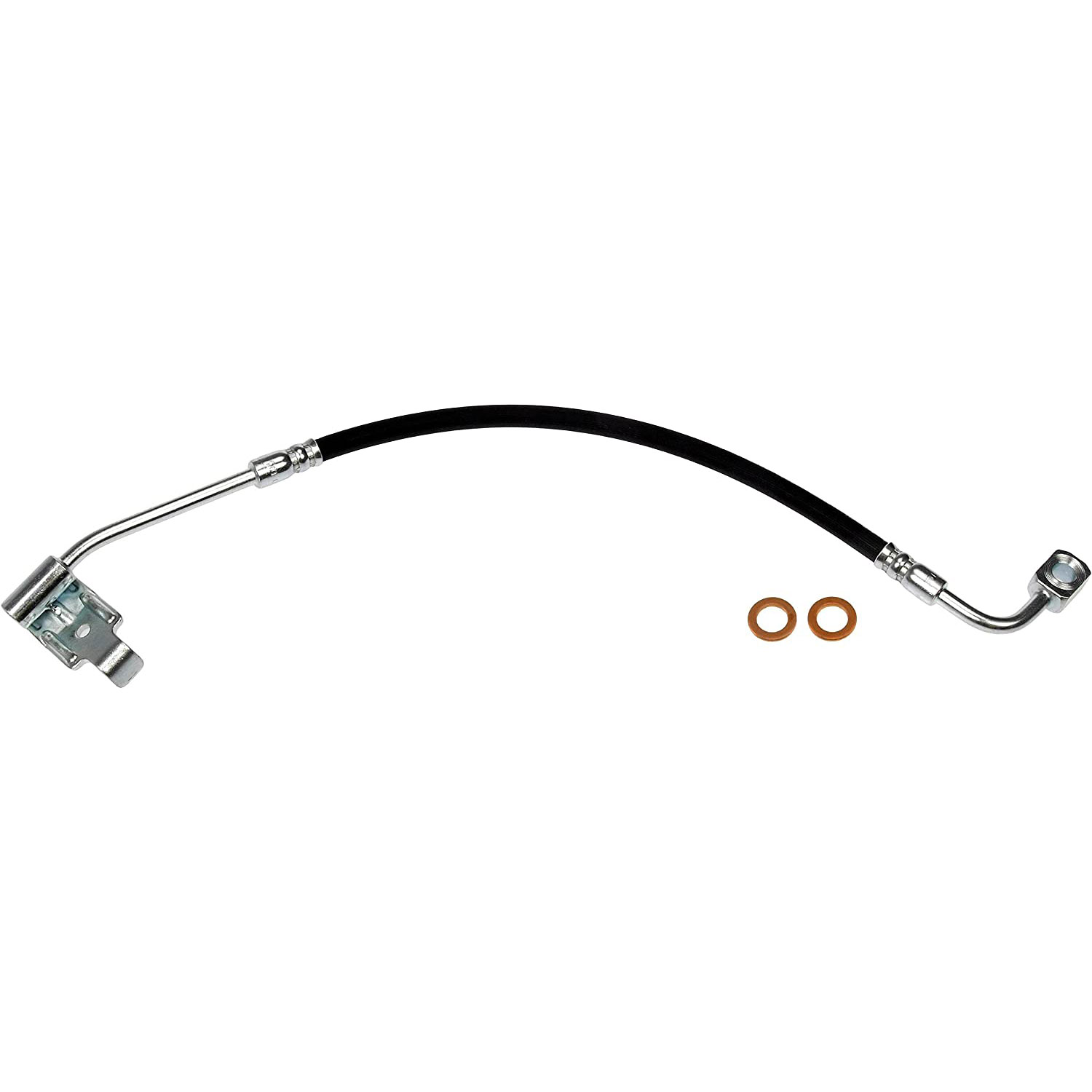 BRAKE HOSE - Brake Hydraulic Hose - Brake Hose - Brake Line - This automotive brake hydraulic hose was precision-engineered to match the fit, function and performance of the original brake hose on specific vehicles and positions to ensure safe, long-lasting durability as part of a complete brake repair. - Jeep Wrangler 2017-07, Jeep Wrangler JK 2018 - Brake Hydraulic Hose - Dorman H620923 Brake Hydraulic Hose Compatible with Select Jeep Models - H620923 Rear, Passenger Side First Stop Series Brake Line, EPDM Rubber