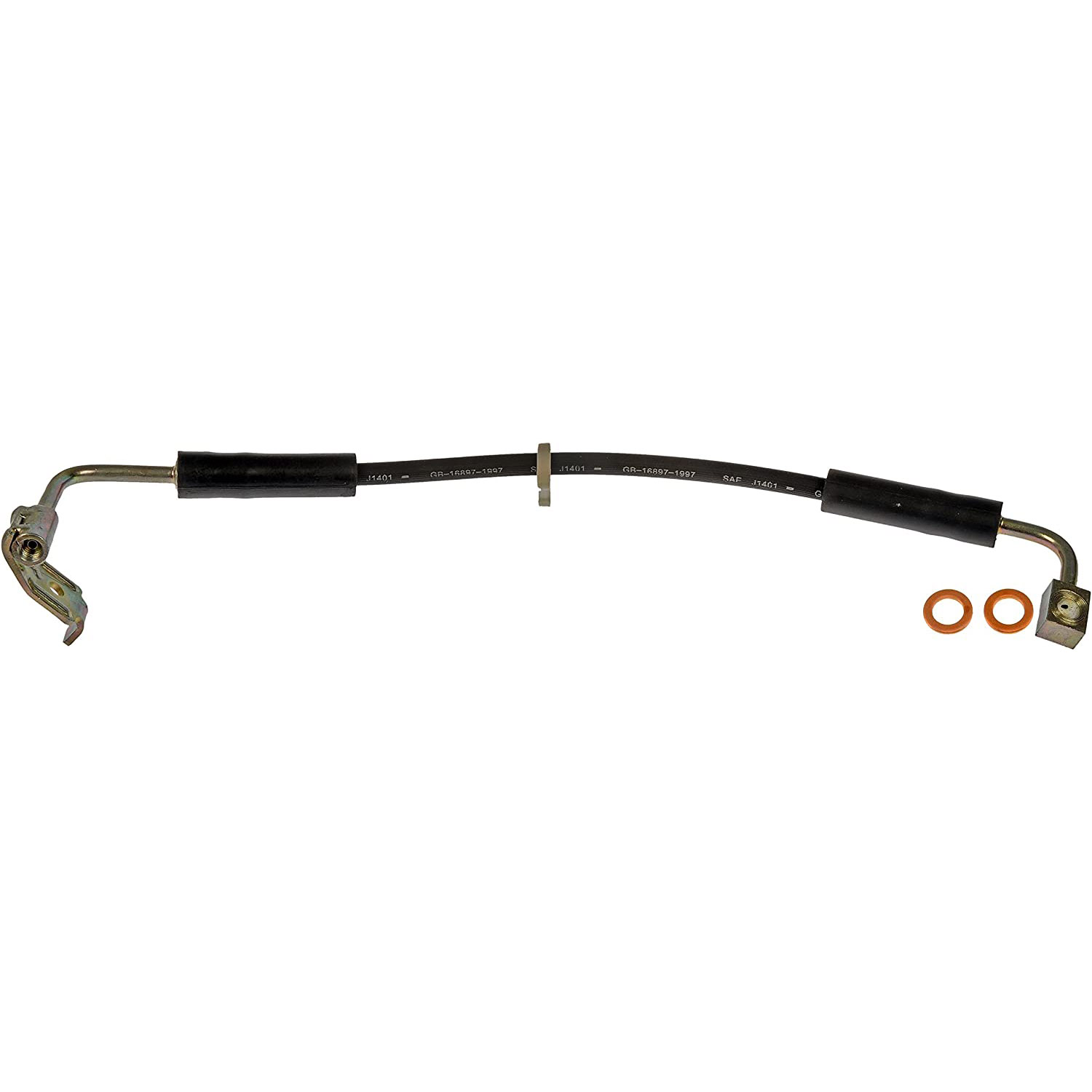 BRAKE HOSE - Brake Hydraulic Hose - Brake Line - Brake Hose - This automotive brake hydraulic hose was precision-engineered to match the fit, function and performance of the original brake hose on specific vehicles and positions to ensure safe, long-lasting durability as part of a complete brake repair. - Jeep Wrangler 2010-07 - Brake Hydraulic Hose - Dorman H620926 Front Driver Side Brake Hydraulic Hose Compatible with Select Jeep Models - H620926 Front, Driver Side First Stop Series Brake Line, EPDM Rubber
