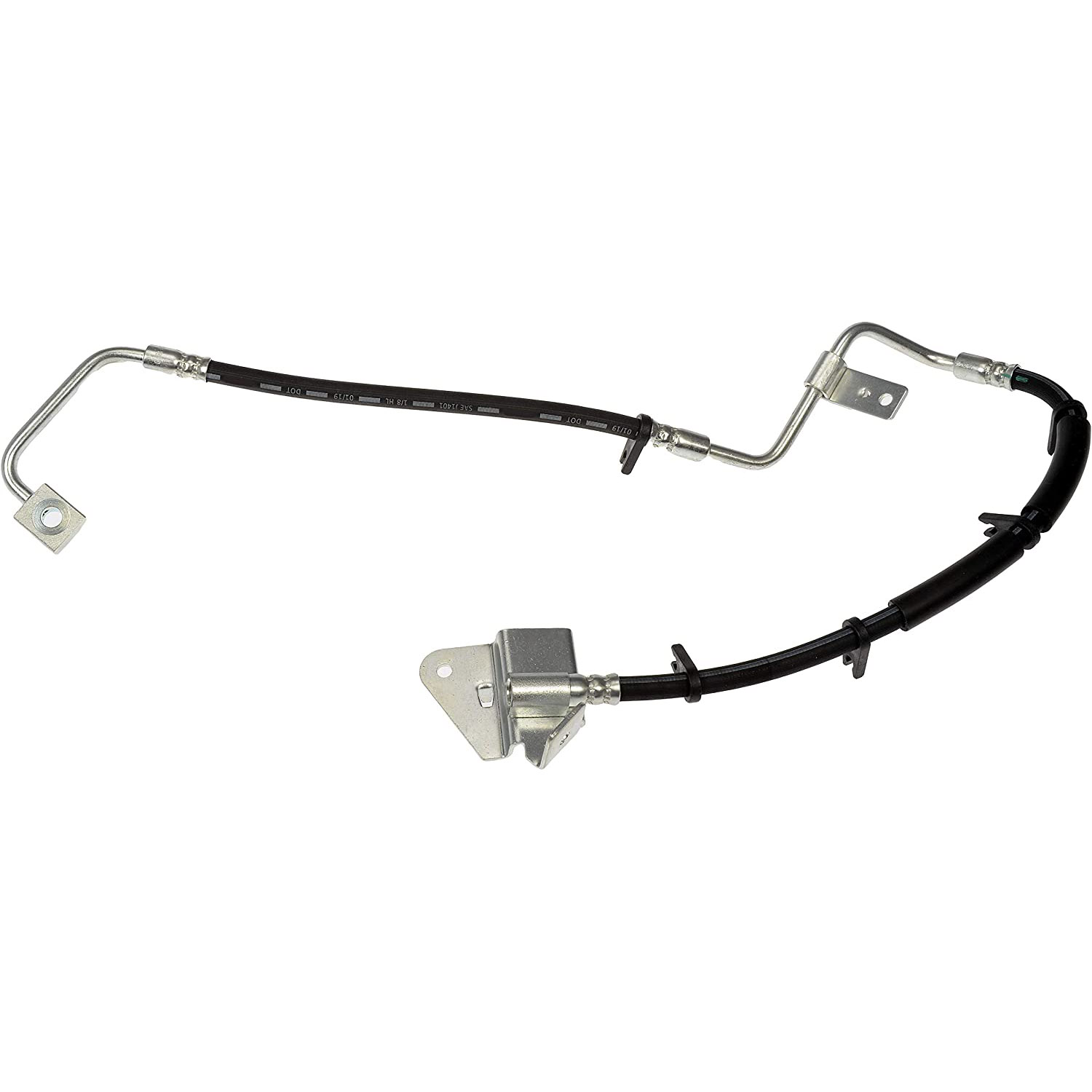 BRAKE HOSE - Brake Hydraulic Hose - Brake Hose - Brake Line - This automotive brake hydraulic hose was precision-engineered to match the fit, function and performance of the original brake hose on specific vehicles and positions to ensure safe, long-lasting durability as part of a complete brake repair. - Jeep Grand Cherokee 2004-03 - Dorman H621158 Front Driver Side Brake Hydraulic Hose Compatible with Select Jeep Models - H621158 Front, Driver Side First Stop Series Brake Line, Metal and Rubber