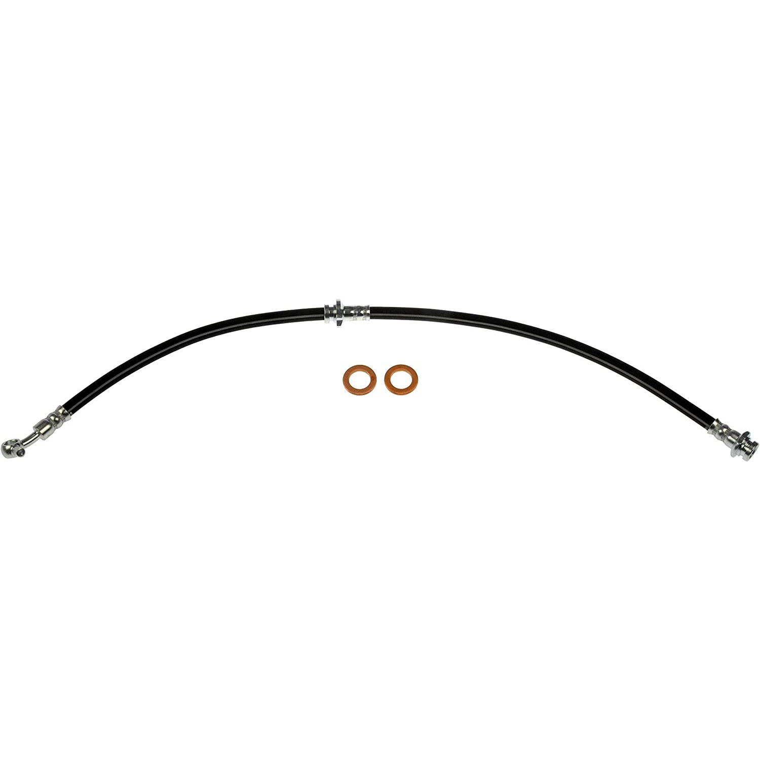 BRAKE HOSE - Brake Hydraulic Hose - Brake Hose - Brake Line - This automotive brake hydraulic hose was precision-engineered to match the fit, function and performance of the original brake hose on specific vehicles and positions to ensure safe, long-lasting durability as part of a complete brake repair. - Nissan Rogue 2013-08, Nissan Rogue Select 2015-14, Nissan X-Trail 2014-08 - Dorman H621246 Front Passenger Side Brake Hydraulic Hose Compatible with Select Nissan Models - H621246 Front, Passenger Side First Stop Series Brake Line, Metal and Rubber