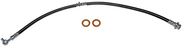 BRAKE HOSE - Brake Hydraulic Hose - Brake Line - Brake Hose - This automotive brake hydraulic hose was precision-engineered to match the fit, function and performance of the original brake hose on specific vehicles and positions to ensure safe, long-lasting durability as part of a complete brake repair. - Nissan Rogue 2013-08, Nissan Rogue Select 2015-14, Nissan X-Trail 2014-08 - Brake Hydraulic Hose - Dorman H621247 Front Driver Side Brake Hydraulic Hose Compatible with Select Nissan Models - H621247 Front, Driver Side First Stop Series Brake Line, Metal and Rubber