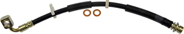 BRAKE HOSE - Brake Hydraulic Hose - Brake Hose - Brake Line - This automotive brake hydraulic hose was precision-engineered to match the fit, function and performance of the original brake hose on specific vehicles and positions to ensure safe, long-lasting durability as part of a complete brake repair. - Dodge Nitro 2011-07, Jeep Liberty 2012-08 - Brake Hydraulic Hose - Dorman H621309 Front Driver Side Brake Hydraulic Hose Compatible with Select Dodge / Jeep Models - H621309 Front, Driver Side First Stop Series Brake Line