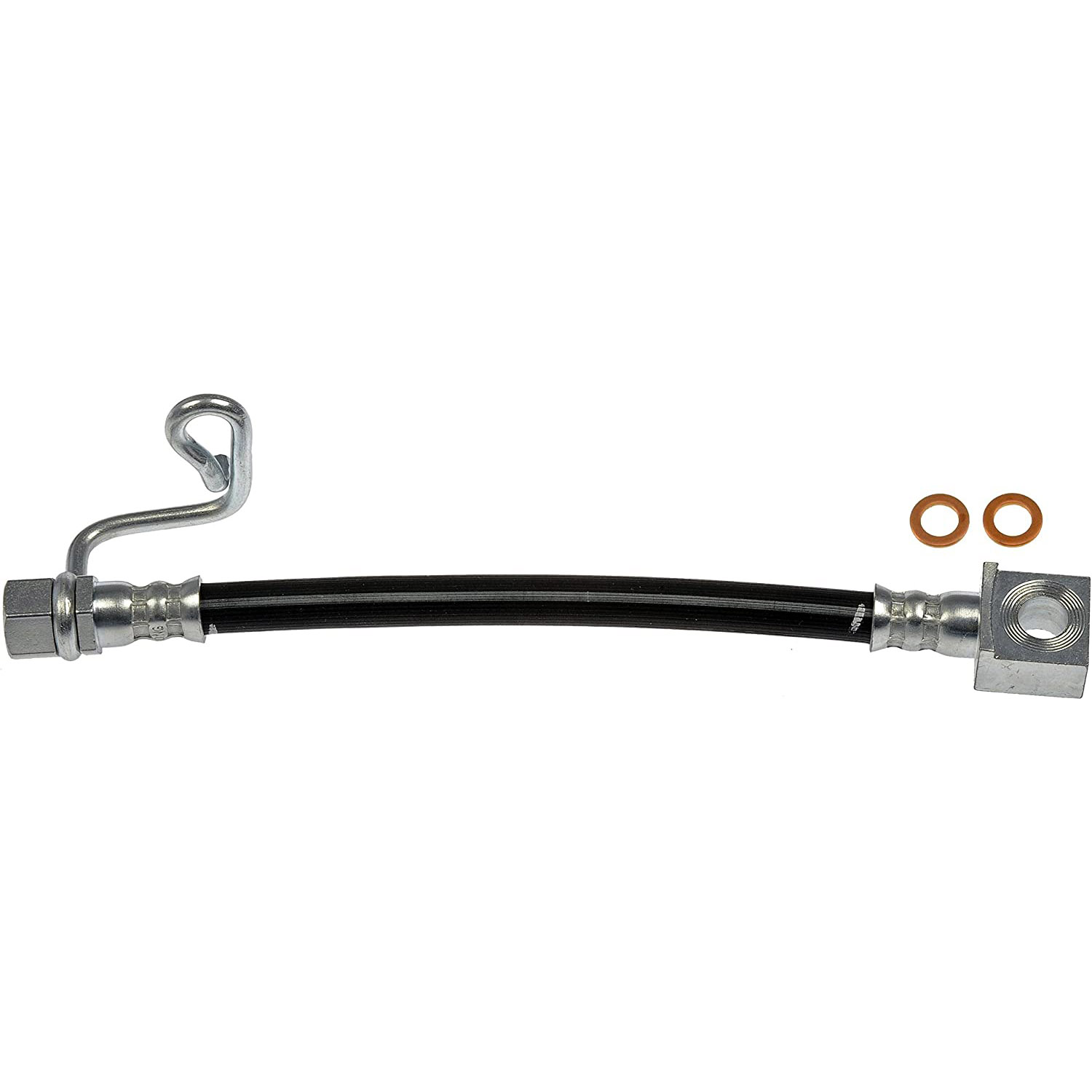 BRAKE HOSE - Brake Hydraulic Hose - Brake Hose - Brake Line - This automotive brake hydraulic hose was precision-engineered to match the fit, function and performance of the original brake hose on specific vehicles and positions to ensure safe, long-lasting durability as part of a complete brake repair. - Dodge 2010-09, Dodge 2007-03, Ram 2012-11 - Brake Hydraulic Hose - Dorman H621318 Brake Hydraulic Hose Compatible with Select Dodge/Ram Models - H621318 First Stop Series Brake Line, Metal and Rubber