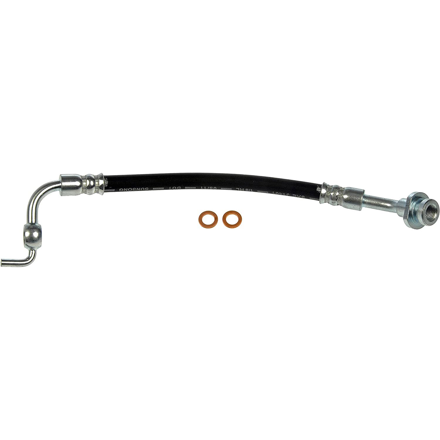 Brake Hydraulic Hose - Clutch Hose - Brake Hydraulic Hose - Clutch Hydraulic Line - Clutch Fluid Line - Clutch Fluid Hose - Clutch Hydraulic Hose - Clutch Hydraulic Tube - Leaky or cracked hydraulic hose? This replacement hose is precision-engineered to match the original clutch hoses on specific vehicles as part of a complete, reliable clutch repair job. - Chevrolet Tracker 2004-99, Suzuki Vitara 2003-99 - H621538 First Stop Series Brake Line, EPDM Rubber