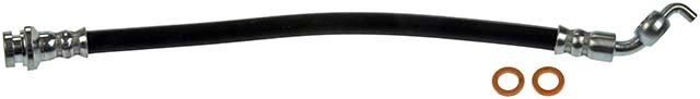 BRAKE HOSE - Brake Hydraulic Hose - Brake Line - Brake Hose - This automotive brake hydraulic hose was precision-engineered to match the fit, function and performance of the original brake hose on specific vehicles and positions to ensure safe, long-lasting durability as part of a complete brake repair. - Infiniti 2020-13, Nissan 2020-09 - H621545 Rear, Driver and Passenger Side First Stop Series Brake Line, Metal and Rubber