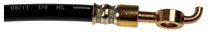BRAKE HOSE - Brake Hydraulic Hose - Brake Line - Brake Hose - This automotive brake hydraulic hose was precision-engineered to match the fit, function and performance of the original brake hose on specific vehicles and positions to ensure safe, long-lasting durability as part of a complete brake repair. - Toyota Sienna 2014-11 - H621597 Front, Driver Side First Stop Series Brake Line