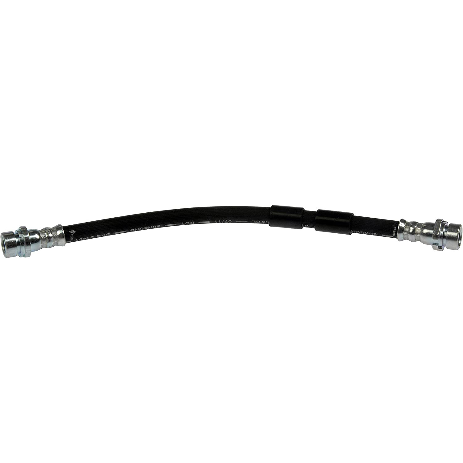 BRAKE HOSE - Brake Hydraulic Hose - Brake Line - Brake Hose - This automotive brake hydraulic hose was precision-engineered to match the fit, function and performance of the original brake hose on specific vehicles and positions to ensure safe, long-lasting durability as part of a complete brake repair. - Ford Fiesta 2018-11, Ford Figo 2017-16 - H621601 Rear, Driver and Passenger Side First Stop Series Brake Line, Metal and Rubber